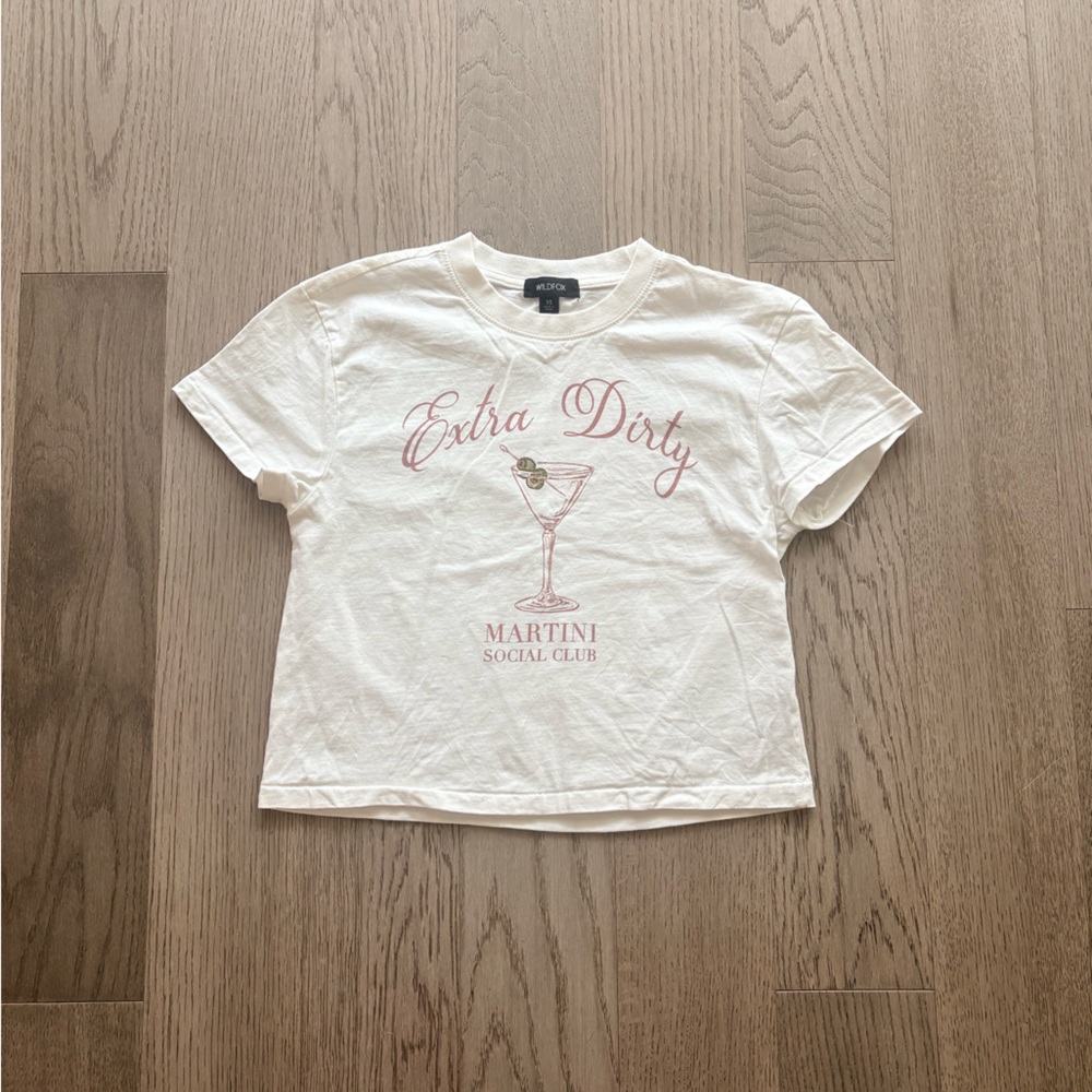 Wildfox Cropped Graphic Tee